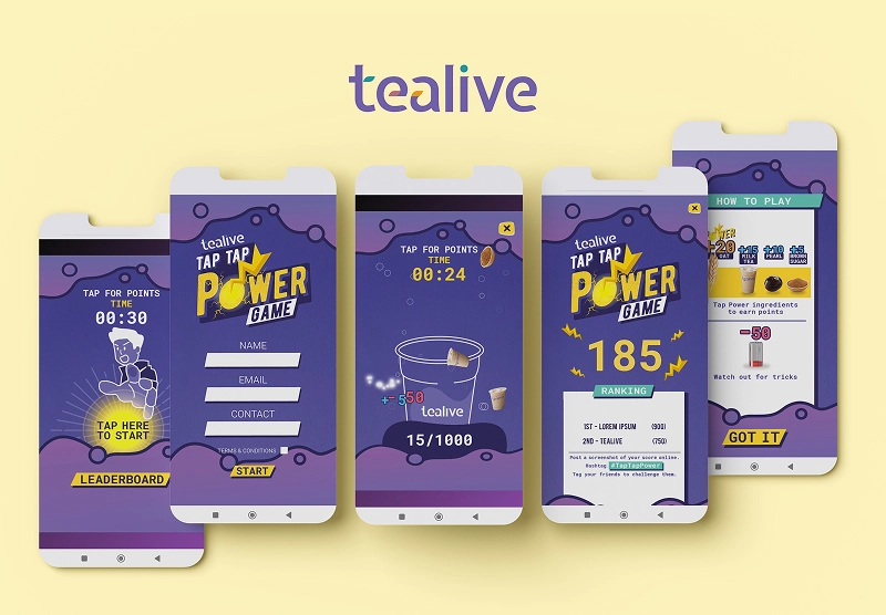Tealive Tap Tap Power Game